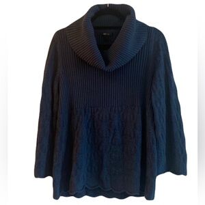 Style & Co. Navy Cowl Neck Sweater